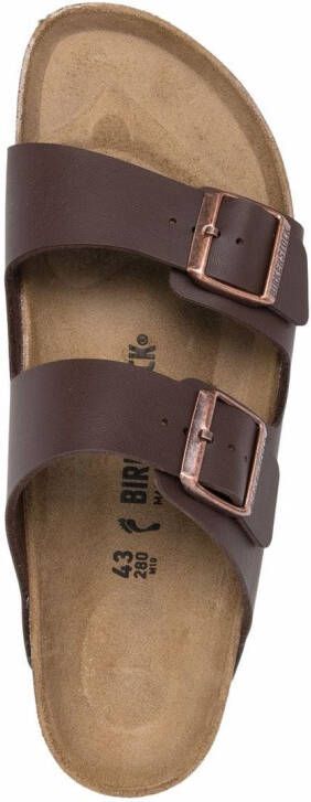 Birkenstock Arizona sandalen met gesp Bruin