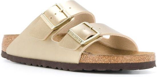 Birkenstock Arizona sandalen met gesp Goud