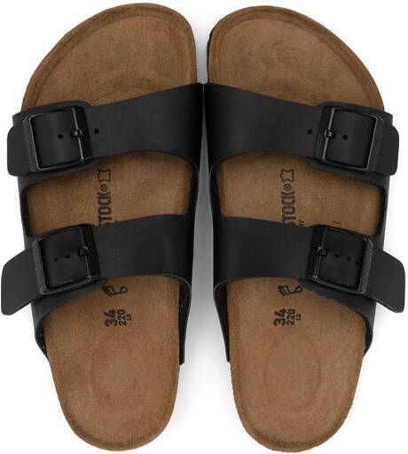 Birkenstock Kids Arizona sandalen met gesp Zwart