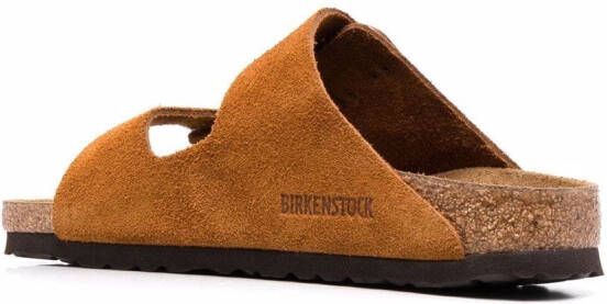 Birkenstock Arizona sandalen met gespsluiting Bruin