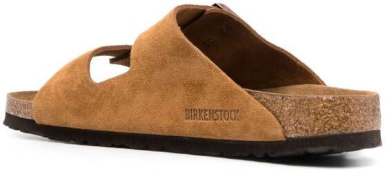 Birkenstock Arizona sandalen met gespsluiting Bruin