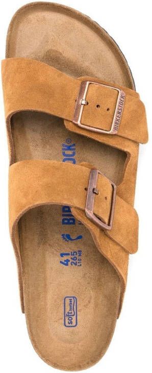 Birkenstock Arizona sandalen met gespsluiting Bruin
