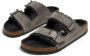 Birkenstock Arizona sandalen met lammy afwerking Grijs - Thumbnail 4