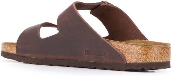 Birkenstock Arizona sandalen met open neus Bruin