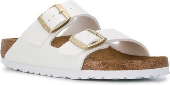 Birkenstock Arizona sandalen met twee bandjes Wit