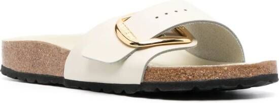 Birkenstock Arizona slippers met gesp Beige