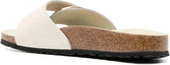 Birkenstock Arizona slippers met gesp Beige