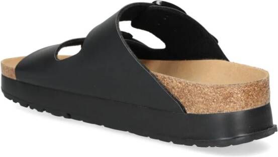 Birkenstock Arizona 25mm slippers met plateauzool Zwart