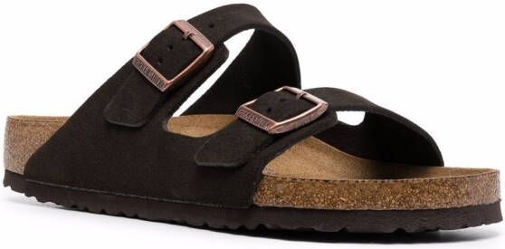 Birkenstock Arizona suède sandalen Bruin