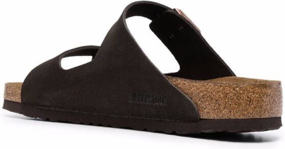 Birkenstock Arizona suède sandalen Bruin