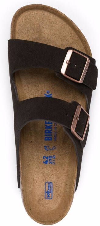 Birkenstock Arizona suède sandalen Bruin
