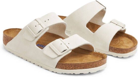 Birkenstock Arizona suède sandalen Wit