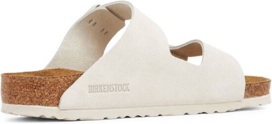 Birkenstock Arizona suède sandalen Wit