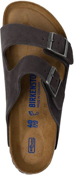Birkenstock Arizona suède sandalen Zwart