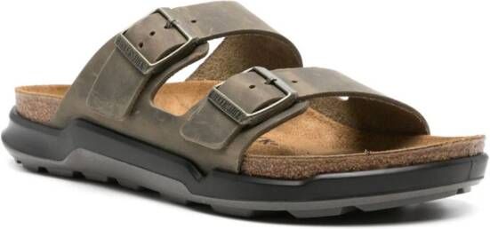 Birkenstock Arizona suède sandalen Groen