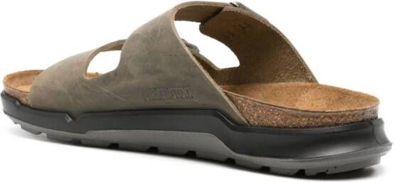 Birkenstock Arizona suède sandalen Groen