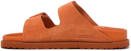 Birkenstock Arizona suède slippers Oranje