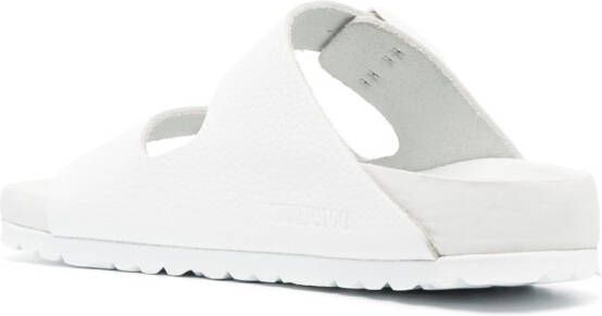 Birkenstock Arizona leren slippers Wit