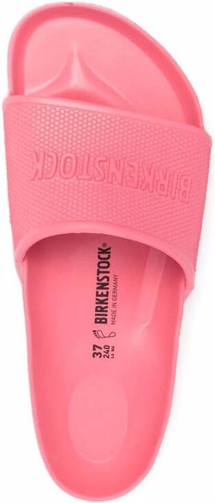 Birkenstock Barbados slippers met logo Roze