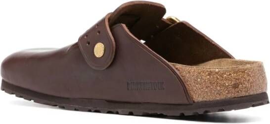 Birkenstock Boston Bold leren slippers Bruin