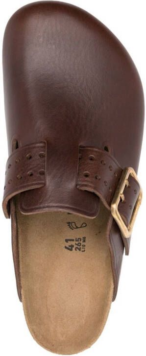 Birkenstock Boston leren klompen Bruin