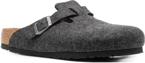 Birkenstock Boston slippers met ronde neus Grijs