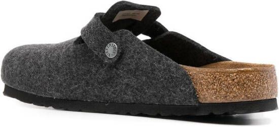 Birkenstock Boston slippers met ronde neus Grijs