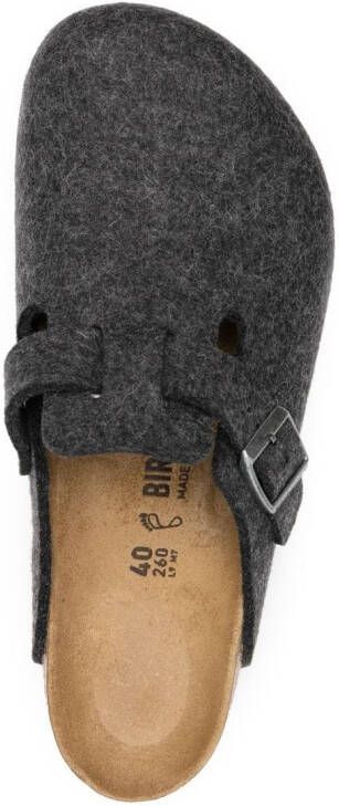 Birkenstock Boston slippers met ronde neus Grijs