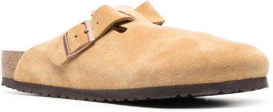 Birkenstock Boston suède slippers Beige