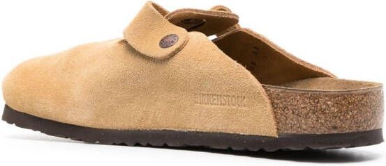 Birkenstock Boston suède slippers Beige