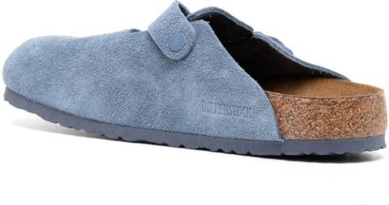 Birkenstock Suède slippers Blauw