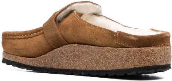 Birkenstock Buckley gevoerde klompen Bruin