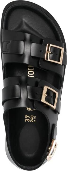 Birkenstock Cannes leren sandalen Zwart