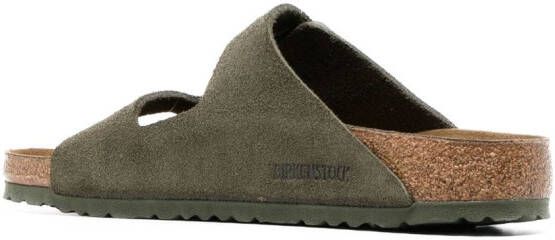 Birkenstock Sandalen met dubbele bandjes Groen