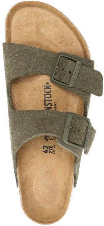 Birkenstock Sandalen met dubbele bandjes Groen