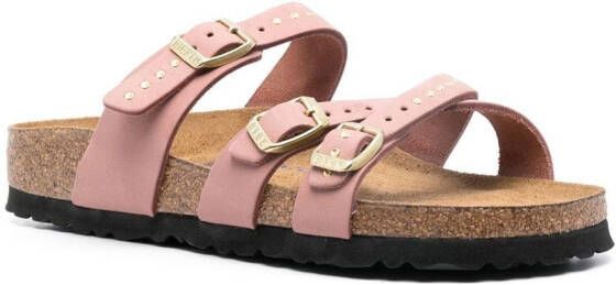 Birkenstock Franca sandalen met gesp Roze