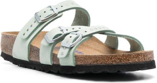 Birkenstock Franca sandalen met gesp Groen