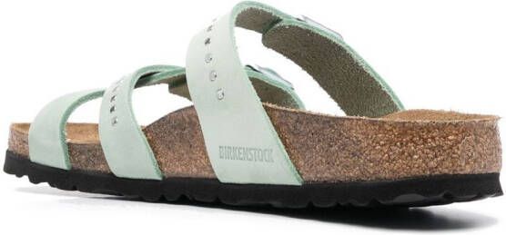 Birkenstock Franca sandalen met gesp Groen