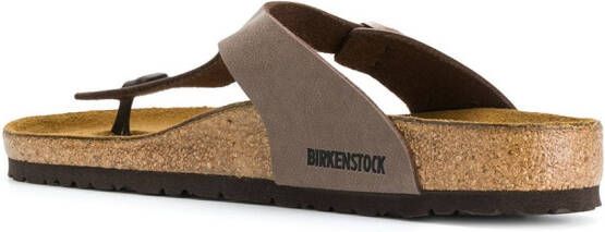 Birkenstock gesp detail sandalen Bruin