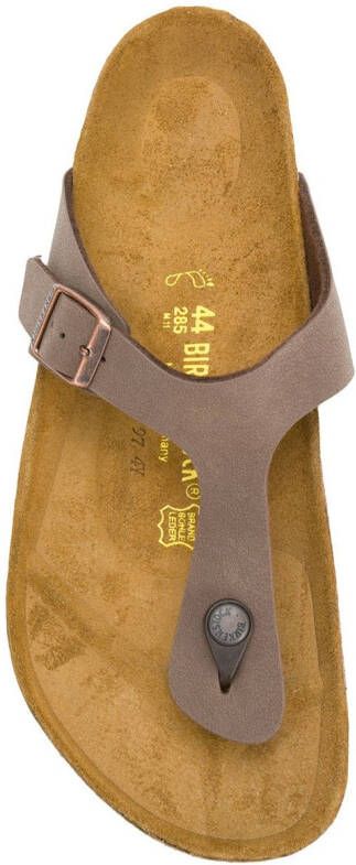 Birkenstock gesp detail sandalen Bruin