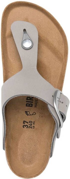 Birkenstock Gizeh sandalen met gesp Grijs