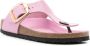 Birkenstock Gizeh leren sandalen met grote gesp Roze - Thumbnail 2