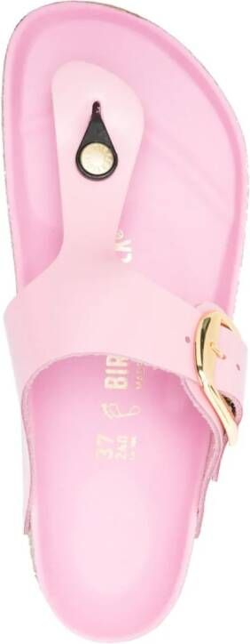 Birkenstock Gizeh sandalen met gesp Roze