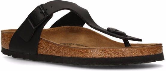 Birkenstock Gizeh Birko-Flor sandalen Zwart