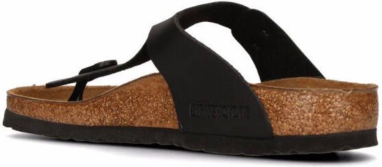 Birkenstock Gizeh Birko-Flor sandalen Zwart