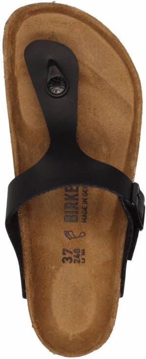 Birkenstock Gizeh Birko-Flor sandalen Zwart