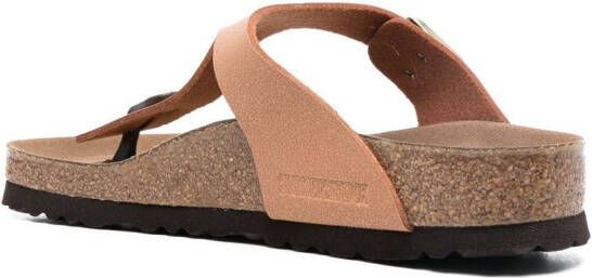 Birkenstock Gizeh sandalen met gesp Bruin