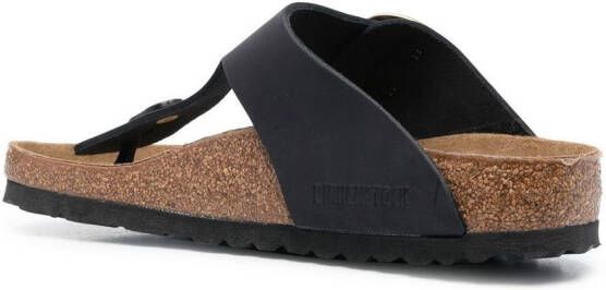 Birkenstock Gizeh sandalen met gesp Zwart