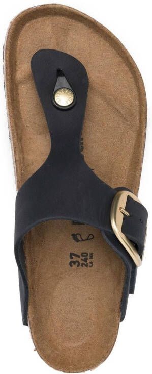 Birkenstock Gizeh sandalen met gesp Zwart