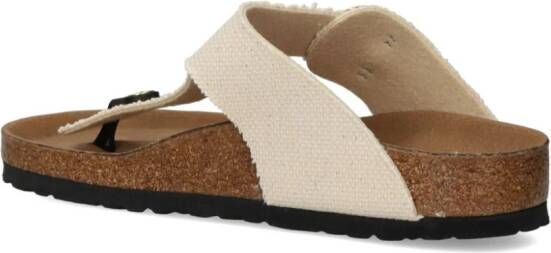 Birkenstock Gizeh teenslippers met gesp Beige